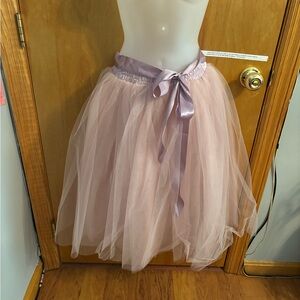 Elegant Pink Tulle Skirt